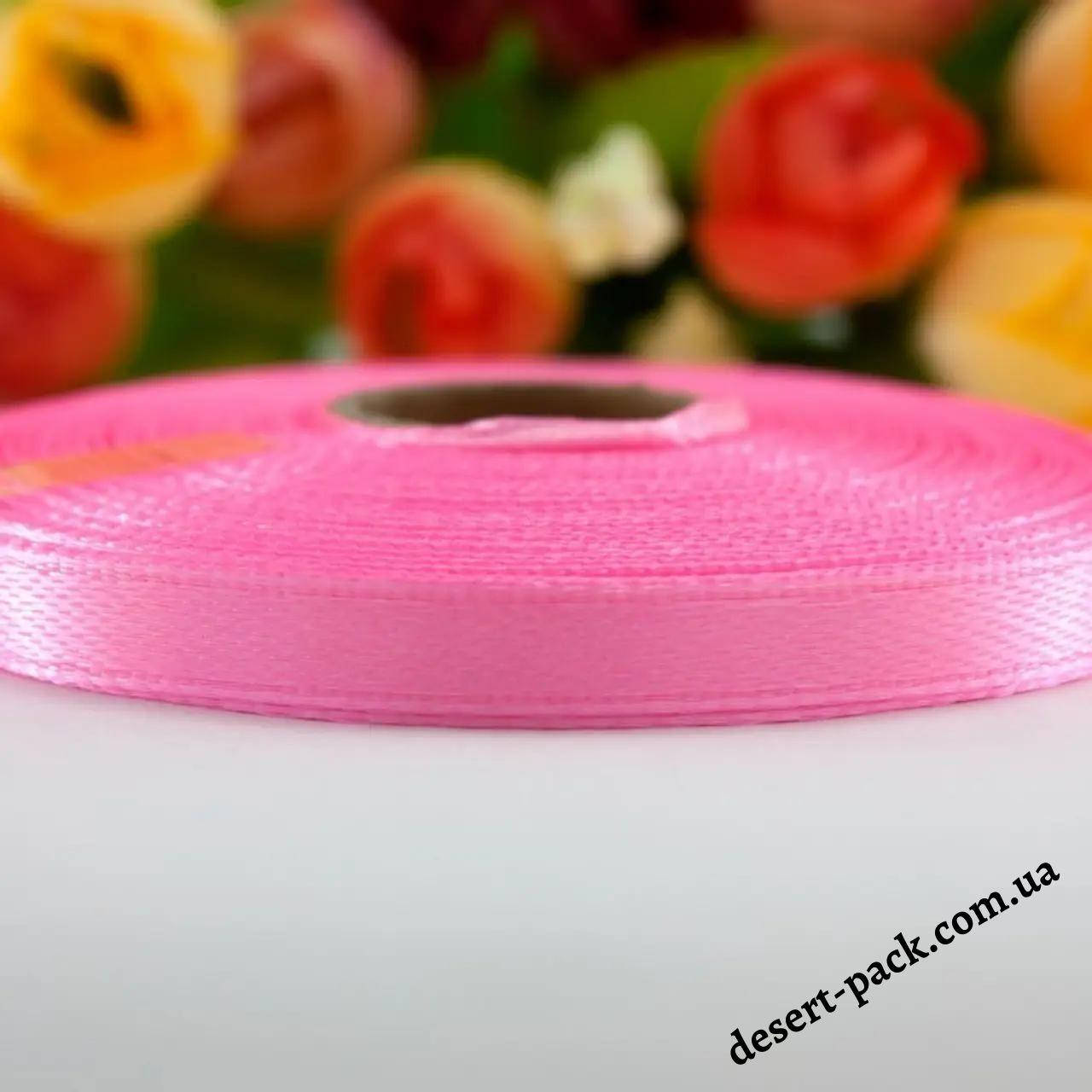 

Атласная лента 6 мм (23 м.) розовая, Розовый