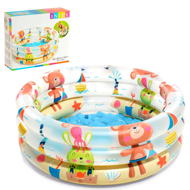 

Бассейн детский Intex 57106 надувное дно, 33 л