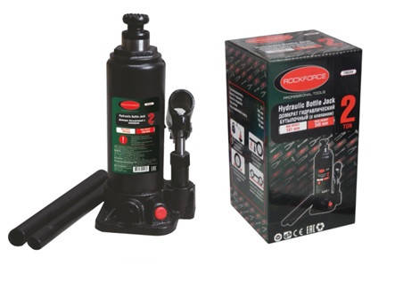 

Домкрат бутылочный 2т с клапаном (высота подхвата - 180мм, высота подъема - 333мм, ход штока - 105мм)