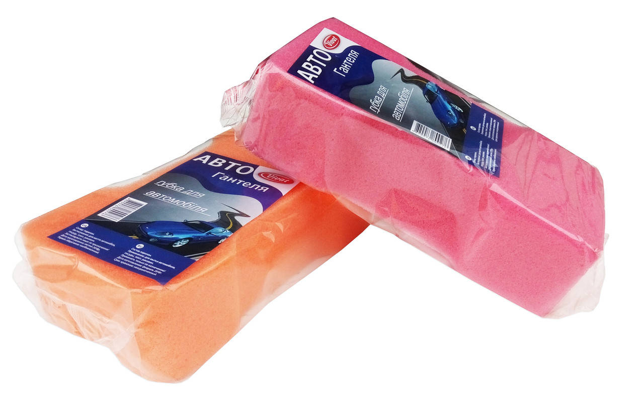 

Губка для автомобилей Vivat "Автогантеля", Разные цвета