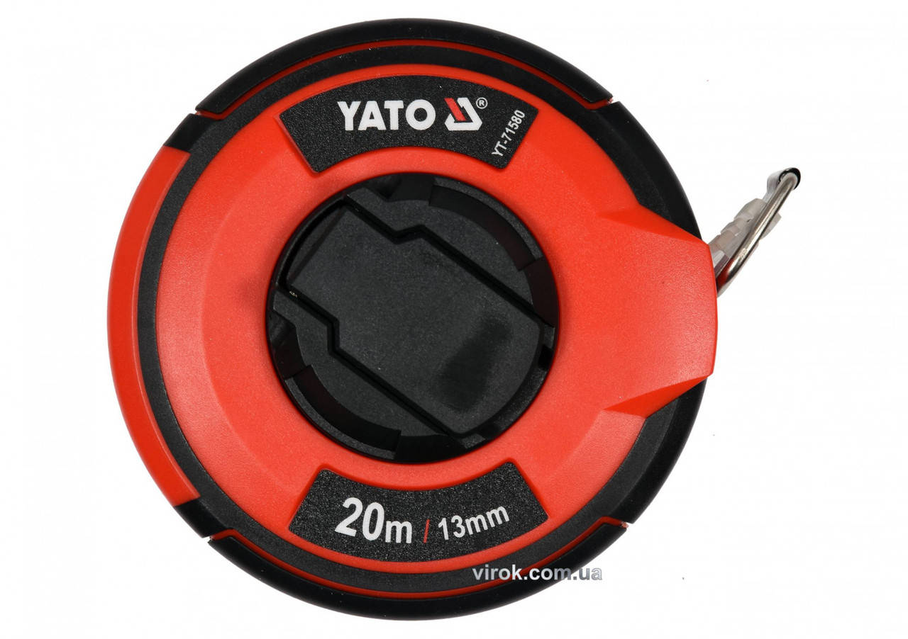 

Рулетка стальная с нейлоновым покрытием YATO 20 м х 13 мм YT-71580