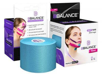

Тейп для лица BB FACE TAPE 5 см × 5 м шелк голубой