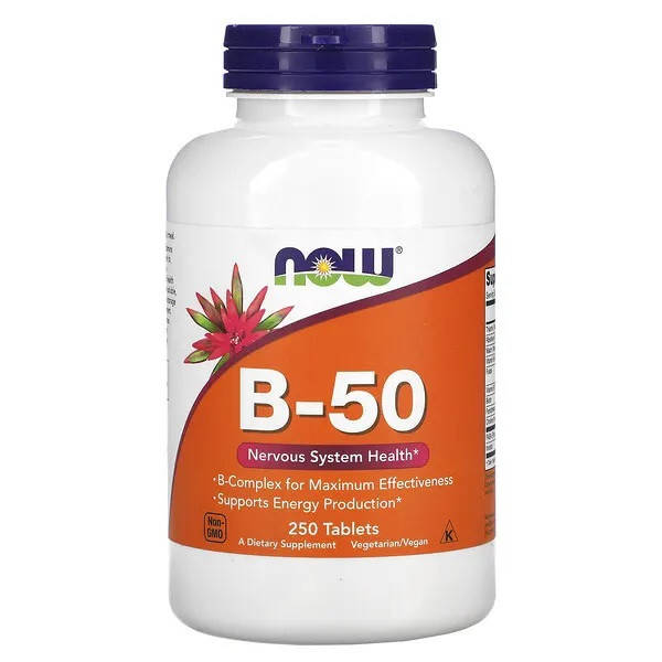 

Now Foods, B-50 (250 таб.), витамины В-50