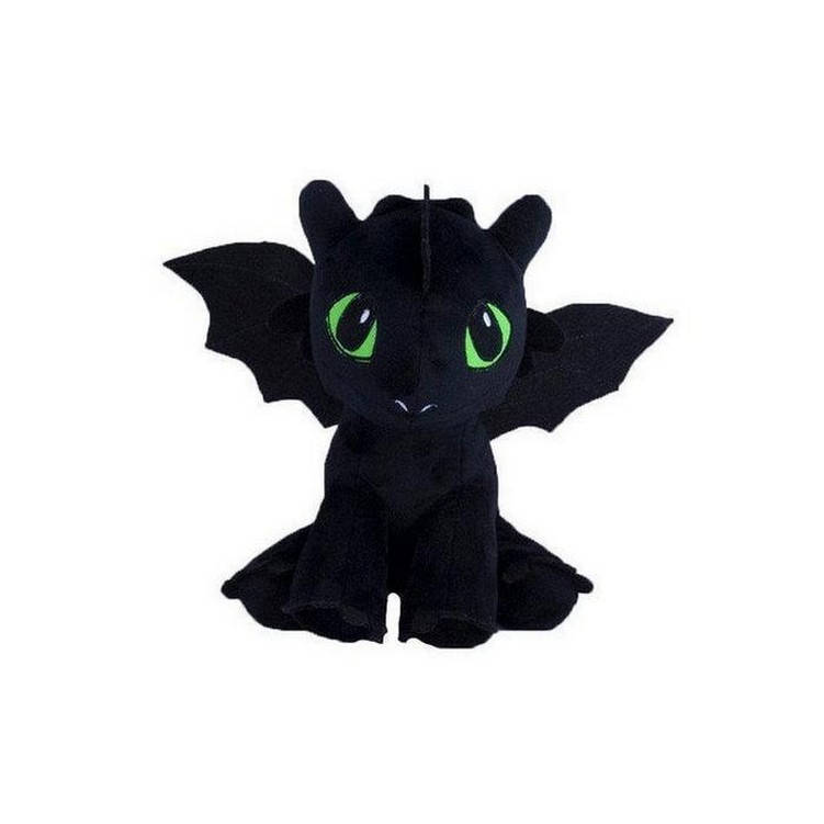 

Мягкая игрушка Ночная Фурия 30 см. Беззубик Дракон. Как приручить дракона, Черный