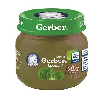 

Овощное пюре Gerber Брокколи, 80 г