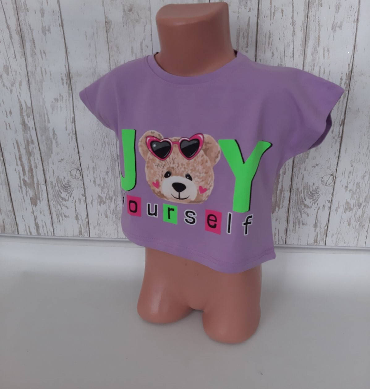 

Топик летний для девочки на 4- 7 лет, Фиолетовый