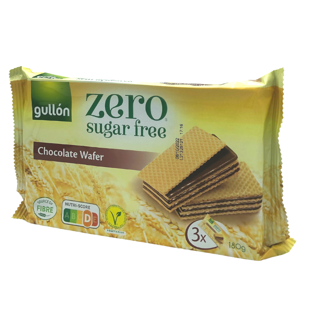

Вафли GULLON Diet Nature с шоколадом без сахара, 180 г, 12шт/ящ