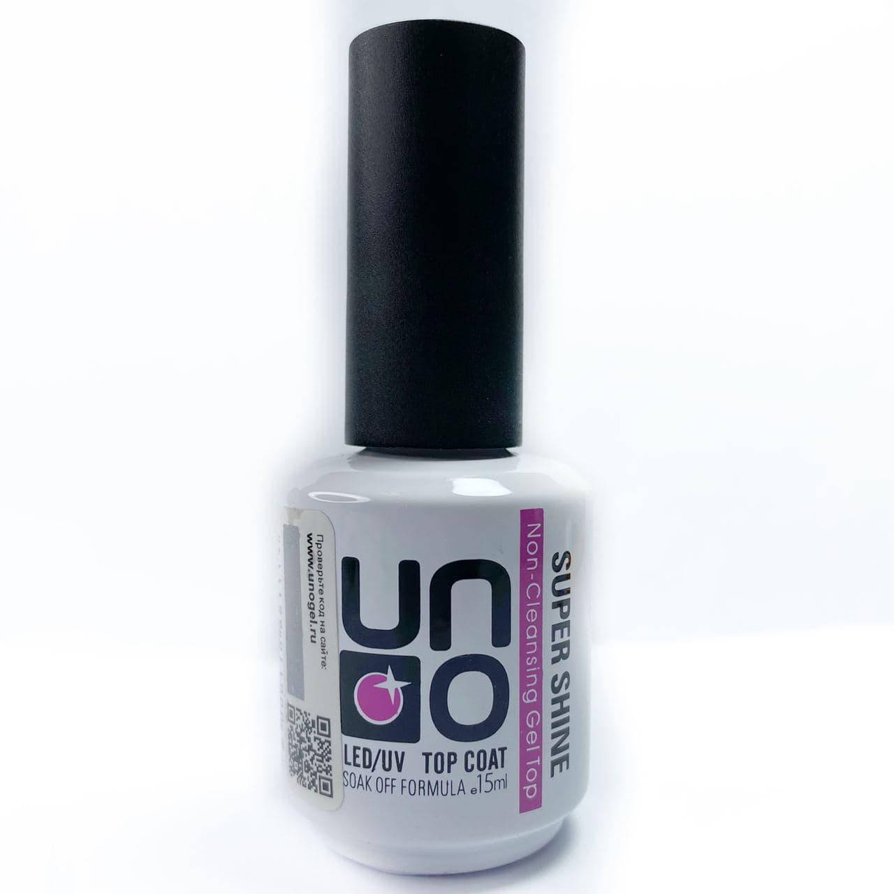 

Топ без липкого слоя Uno Super Shine Top coat 15мл