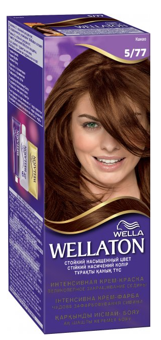

Стойкая крем-краска для волос Wella Professionals Wellaton 5/77 Какао