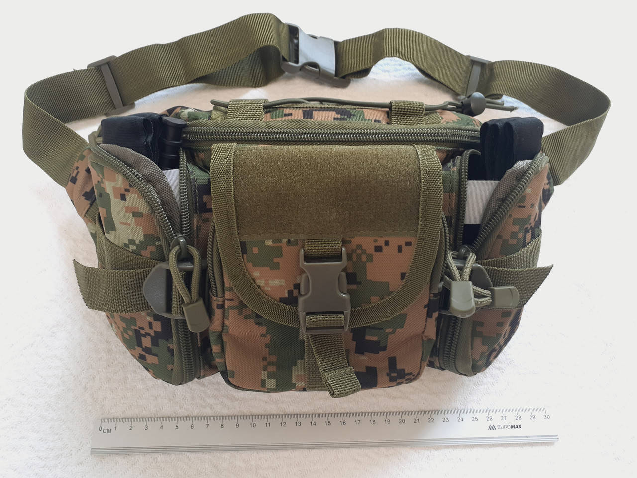 

Тактическая поясная сумка, Molle, расцветка ACU Jungle, Камуфляж пиксель