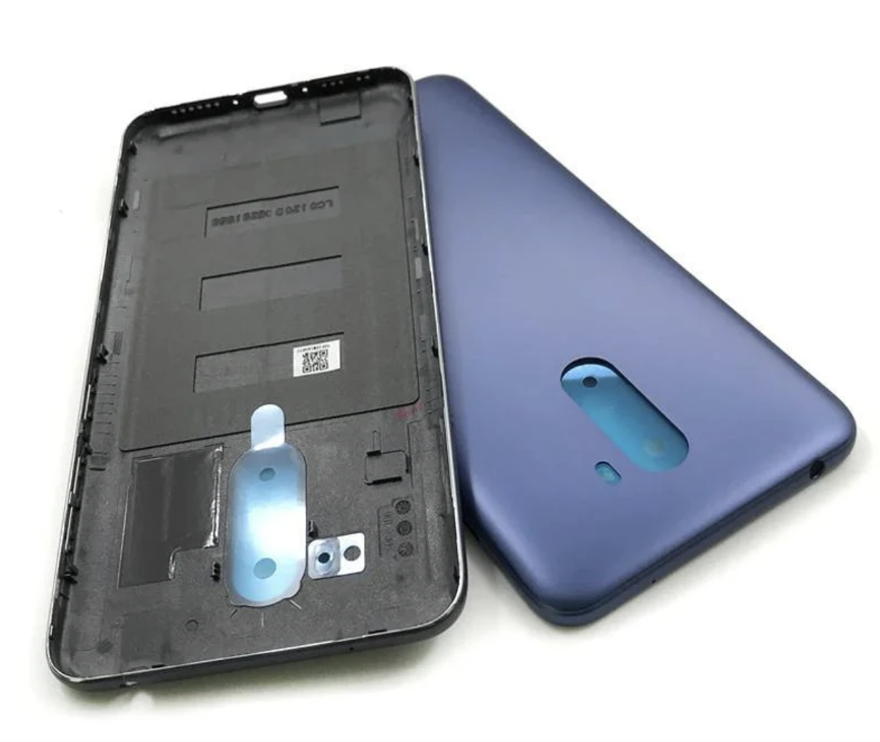 

Задняя крышка для Xiaomi Pocophone F1, синяя, Steel Blue, оригинал, Синий