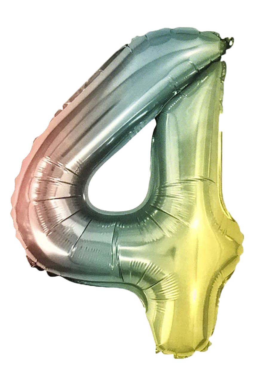 

Фольгированная цифра КНР 32"(80 см) 4 омбре радуга