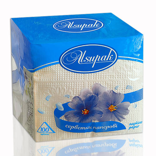 

Серветка столова "Alsupak" біла (100шт.), 32уп.\ящ., Белый