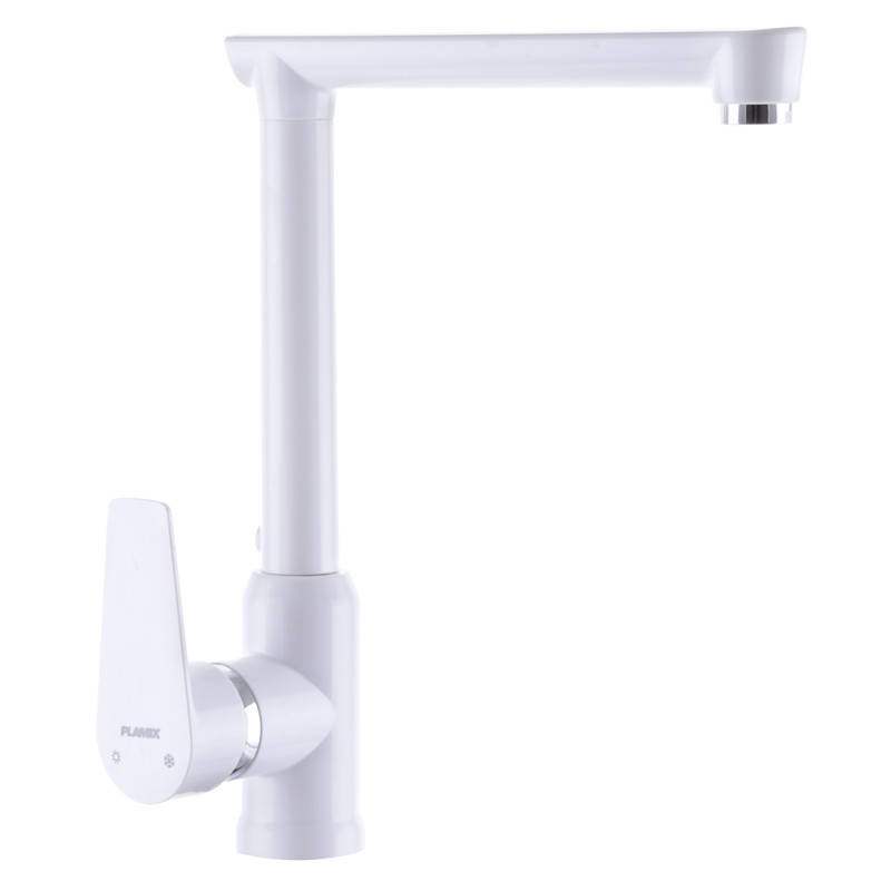 

Смеситель для кухни PLAMIX Mario-017 White (с подводкой), Белый