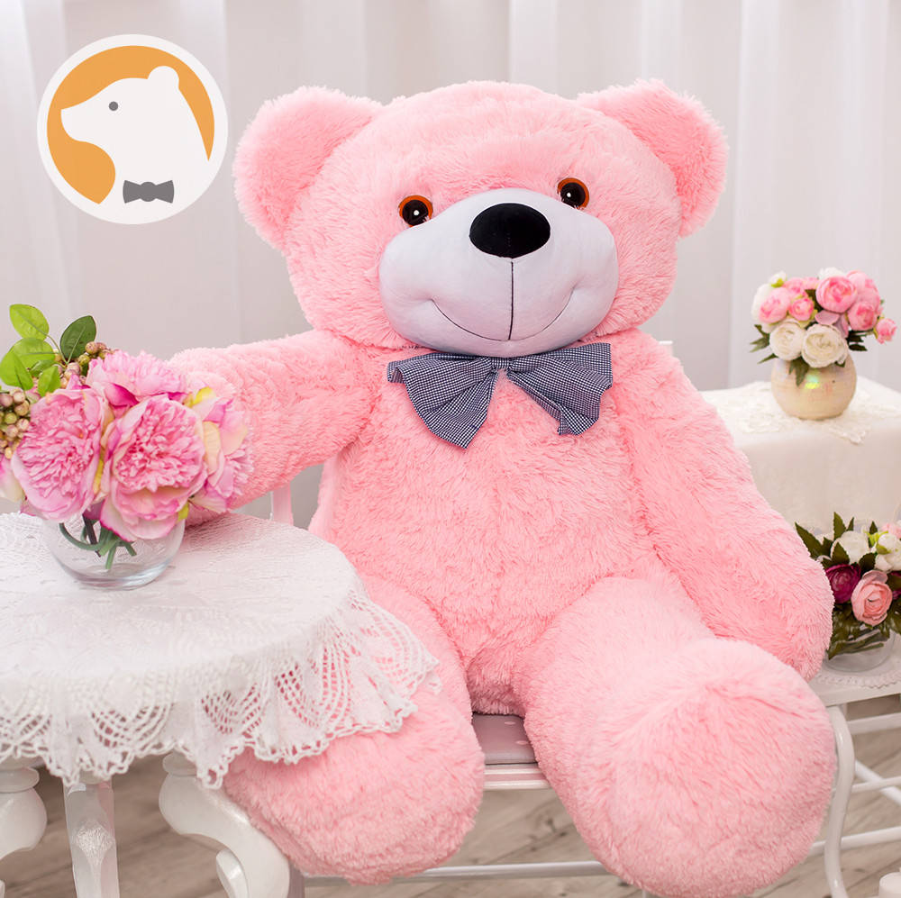 

Большой плюшевый медведь Фокси, 120 см, розовый