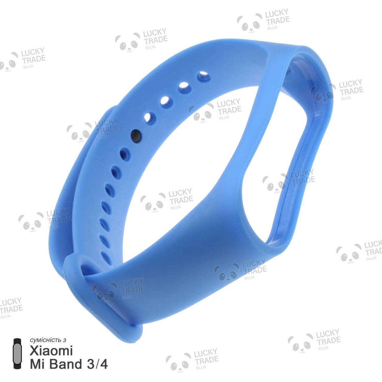 

Ремешок Xiaomi Mi Band 4 / 3 силиконовый однотонный браслет для фитнес-трекера Синий [1706]