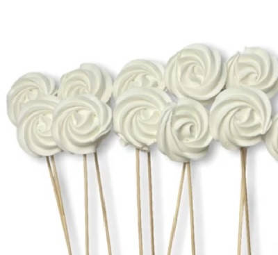 

Безе (меренга) на палочке белое (1шт), Белый