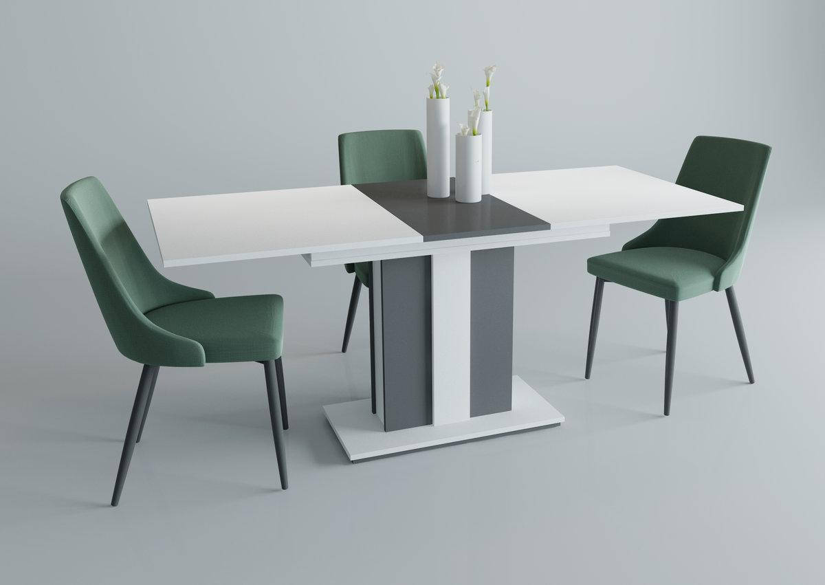 

CLASIC B/A стіл біла аляска РЕ/антрацит