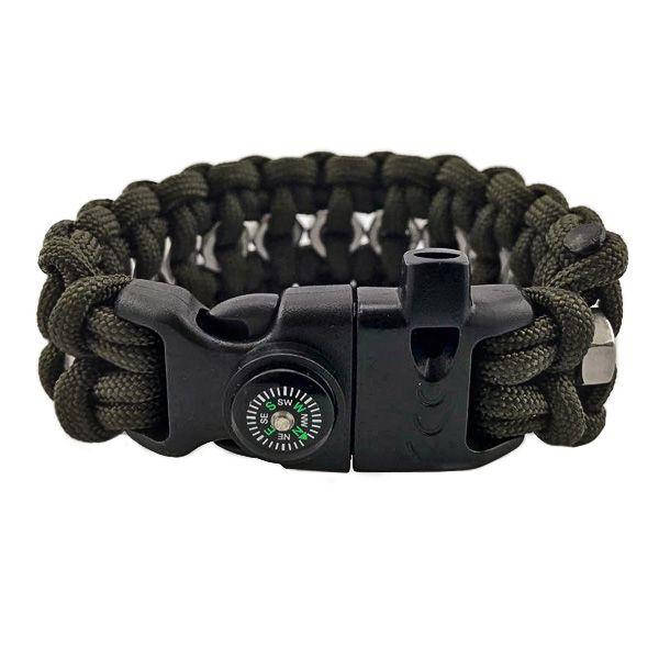 

Браслет выживания из паракорда "ГАЙКИ" SURVIVAL, ARMY Black