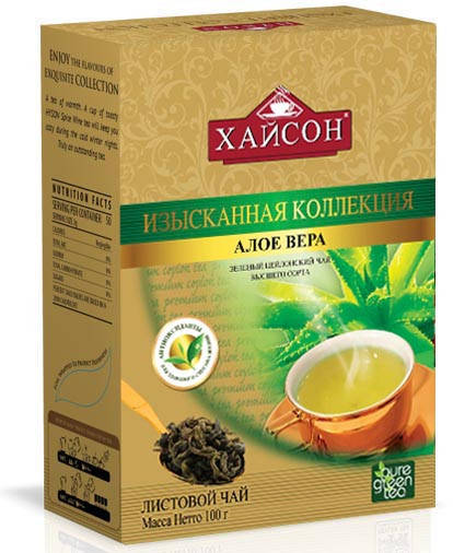 

Чай зеленый Алое Вера Хайсон 100 г Hyson Green Tea Aloe Vera