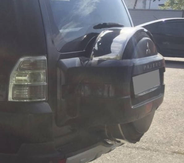 

Чехол запаски металлический Mitsubishi Pajero IV