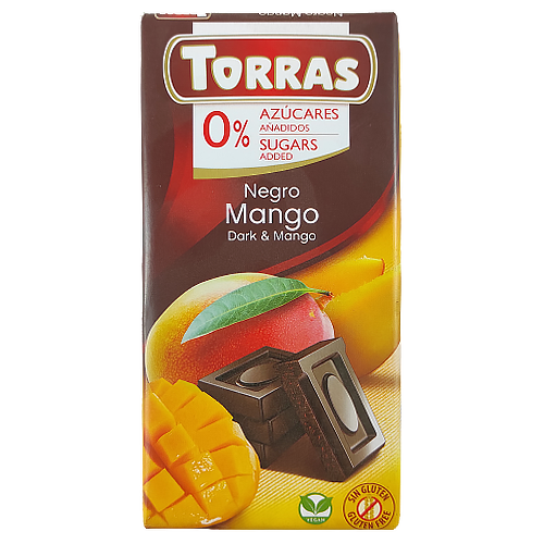 

Шоколад Торрас чорн. шок. з манго Torras negro mango 75g 10шт/ящ (Код : 00-00004005)