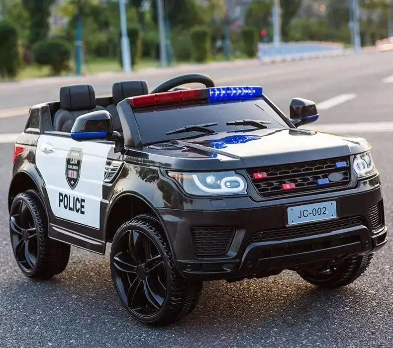 

Детский электромобиль джип полицейский Range Rover Bambi черно-белый