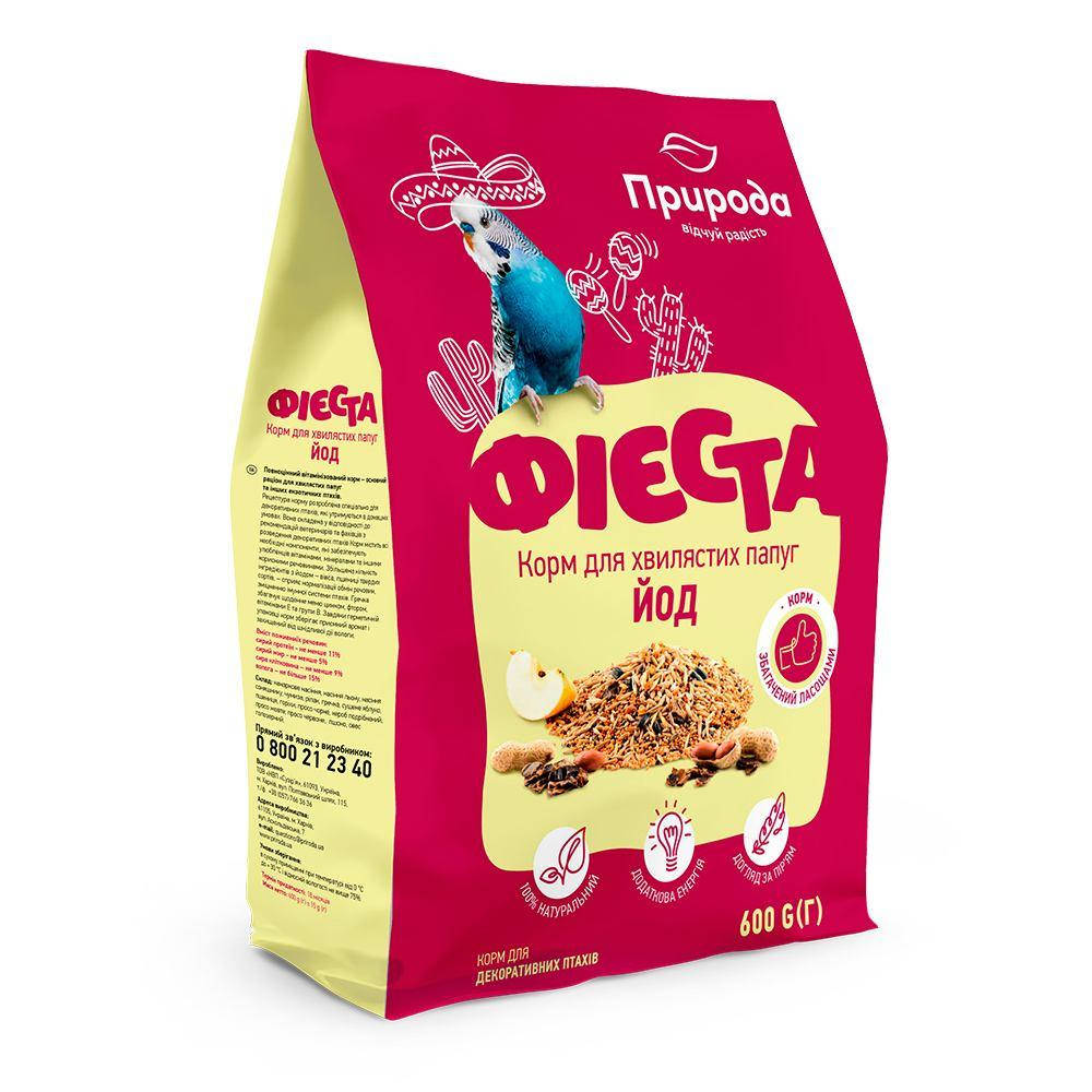 

Корм Фієста "Йод" для папуг 600 г