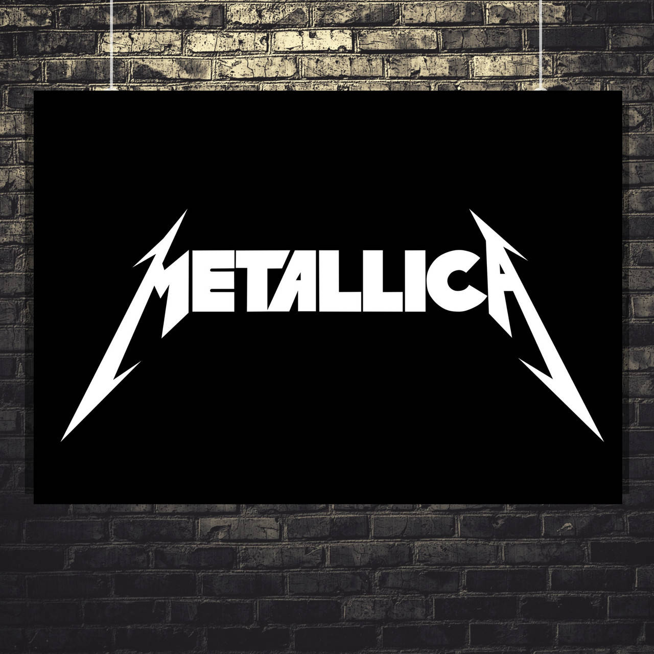 

Постер Metallica (Металлика, лого). Размер 60x43см (A2). Матовая бумага