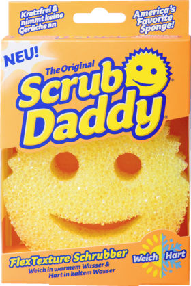 

Scrub Daddy Haushaltsschwamm, 1 St - Универсальная губка для мытья посуды и поверхностей, 1 шт., Желтый