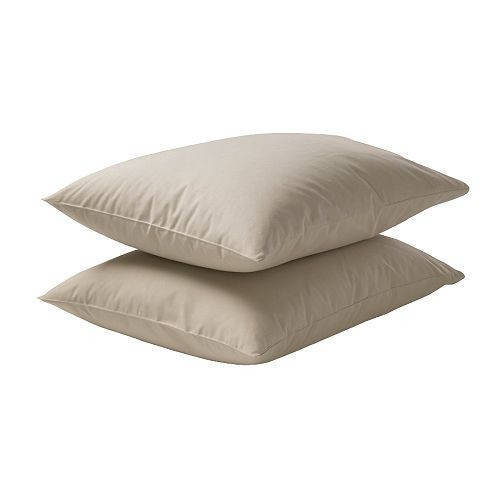 

ДВАЛА Наволочка, бежевый, 50x60 см, 70150048, IKEA, ИКЕА, DVALA