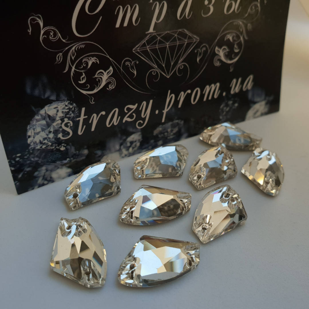 

Стразы пришивные SWARO Топорик 12*19мм. Crystal