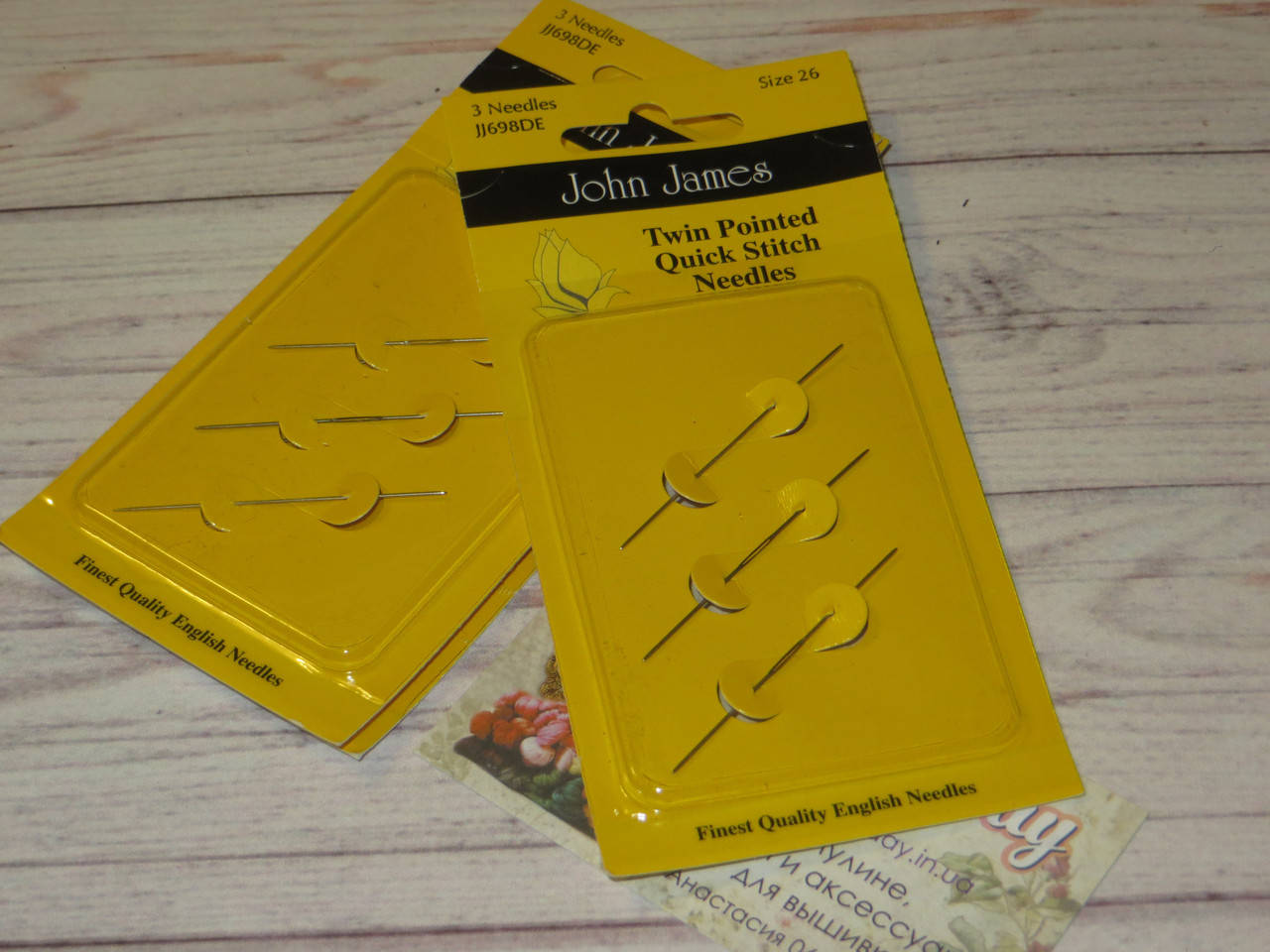 

Иглы для вышивки двусторонние John James №24