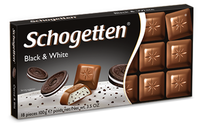 

Шоколад Schogetten Black & White молочный с печеньем 100 г