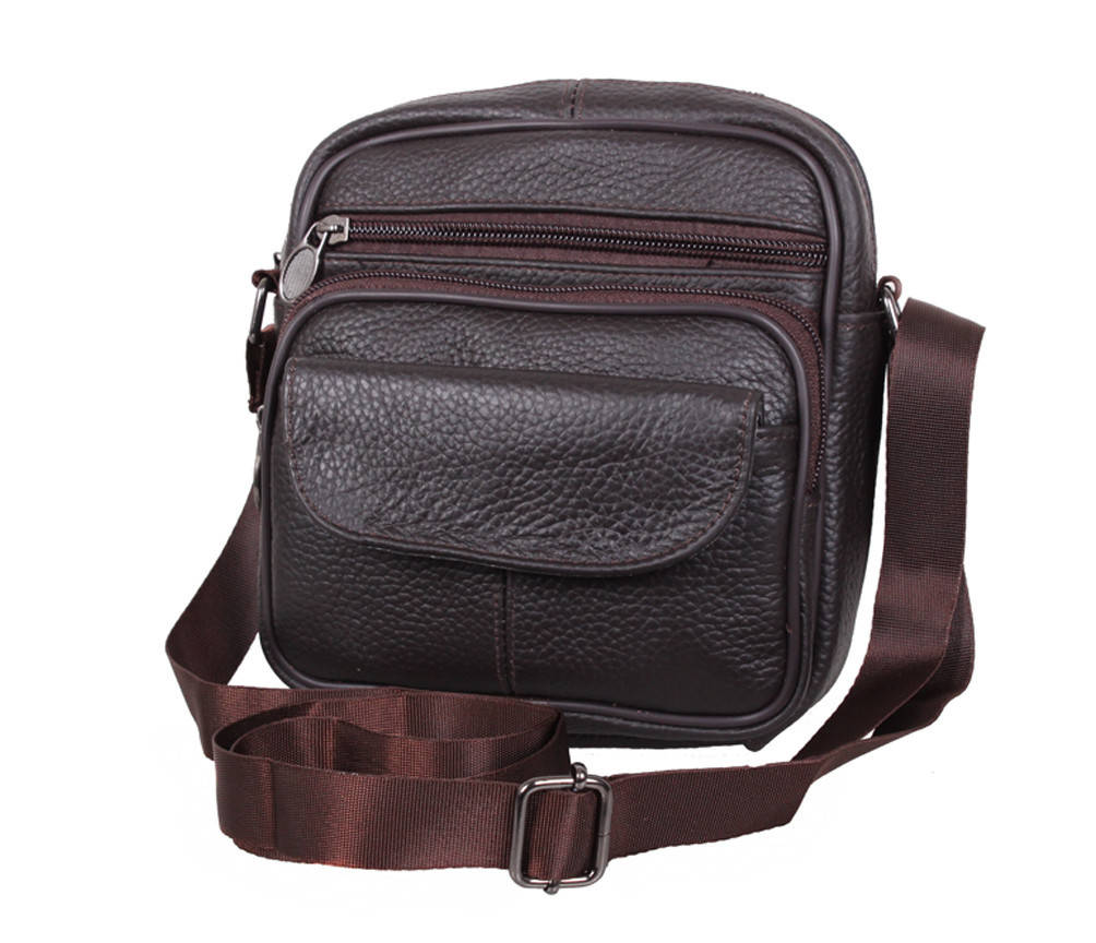 

Мужская кожаная сумка через плечо барсетка Dovhani Dov-1101415 Коричневая 18 х 16 х 6см, Черный