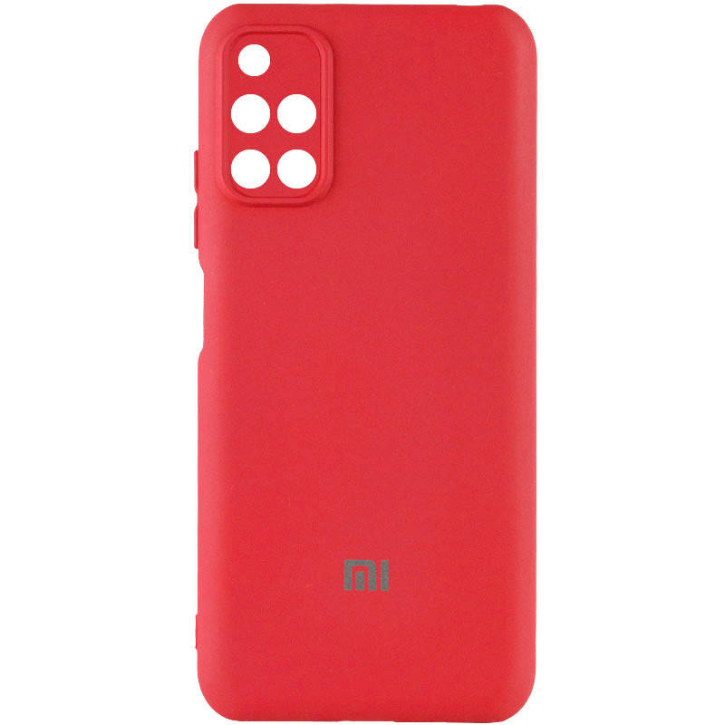 

Чехол с микрофиброй на Xiaomi Redmi 10 Редми 10 силиконовый (4 цвета) Красный
