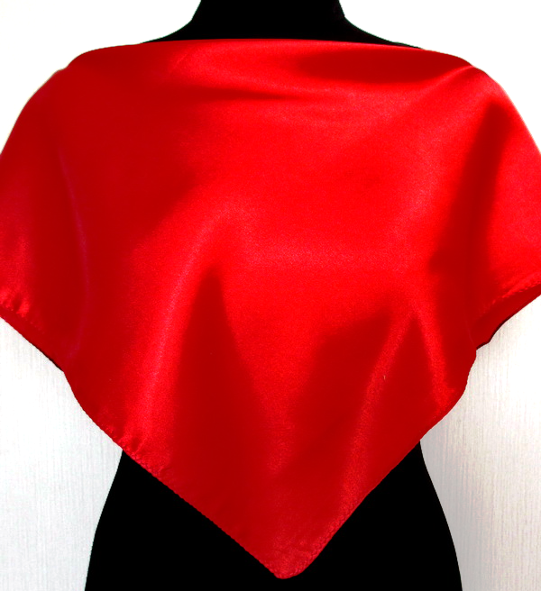 

Платок шейный атласный красный 55 х 55 см.