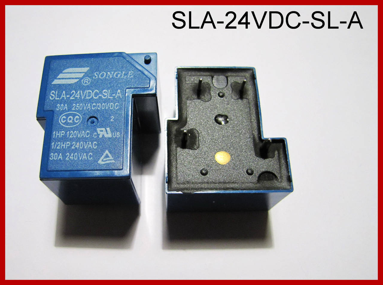 

Реле SLA-24VDC-SL-A, 24V, 30 А.