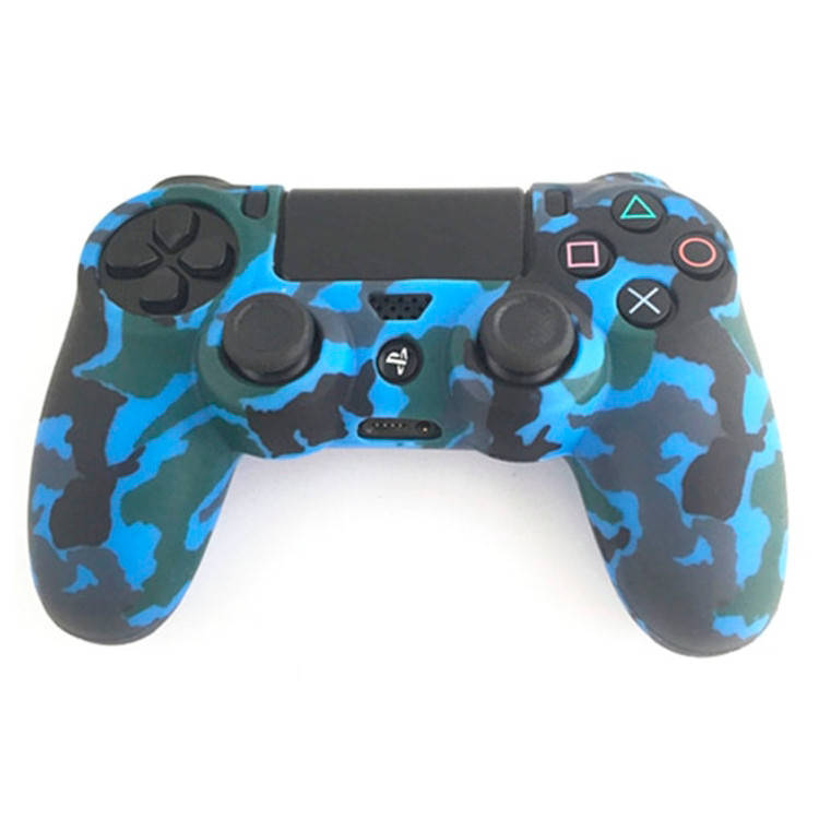 

Чехол силиконовый для джойстика PS4, DualShock 4 камуфляжный синий (Черкассы)
