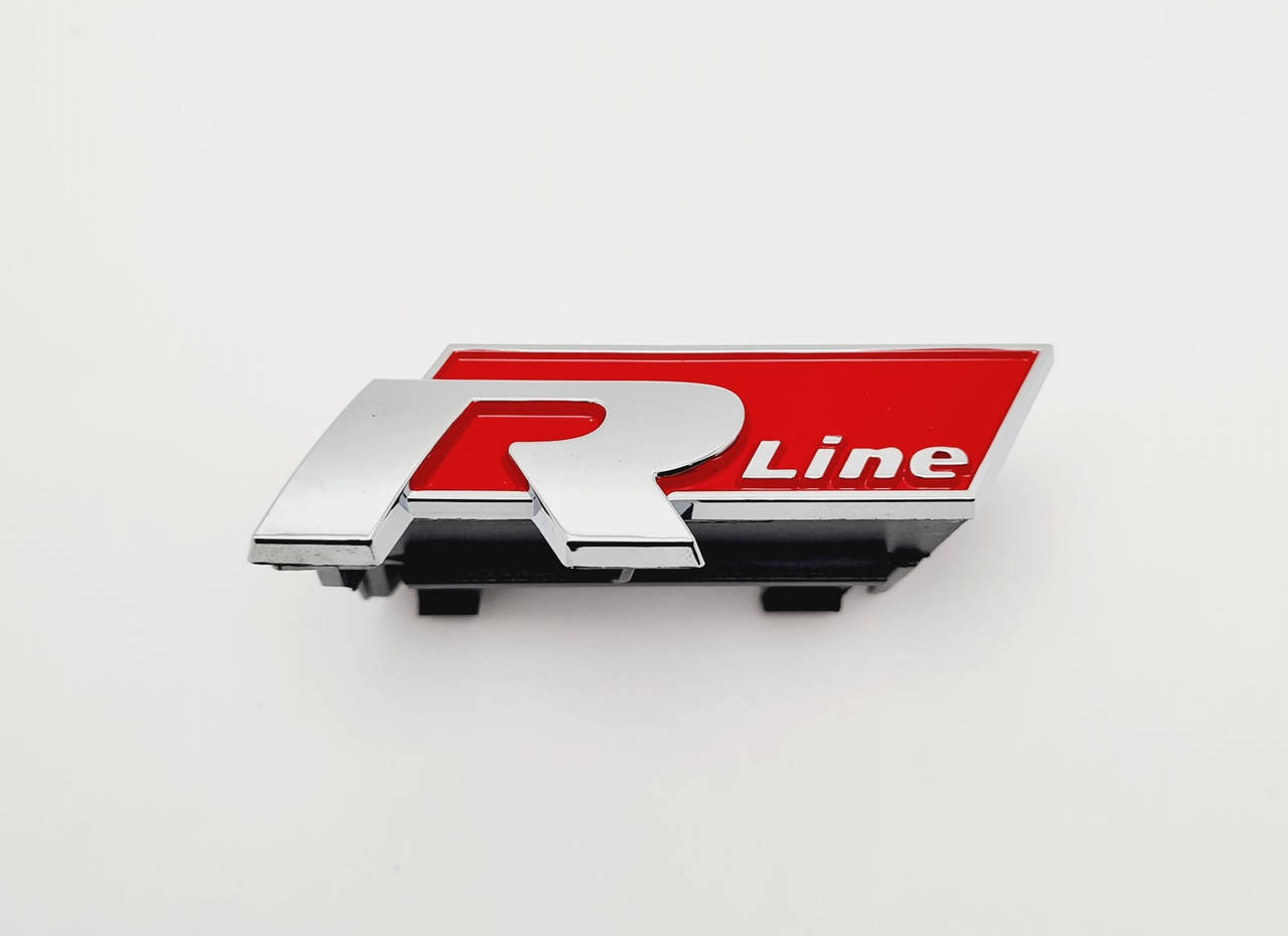 

Эмблема решетки радиатора VW Volkswagen Passat B8 R-line Rline красная
