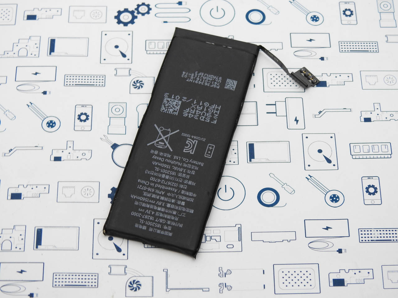 

Батарея 616-0721 Apple iPhone 5S Сервисный оригинал с разборки