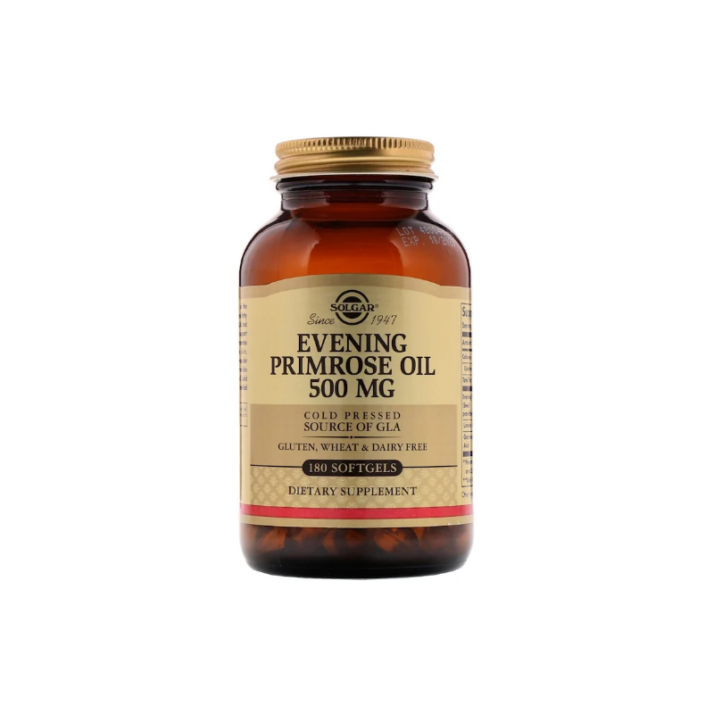 

Масло вечерней примулы (Evening Primrose Oil), 500 мг, Solgar, 180 капсул