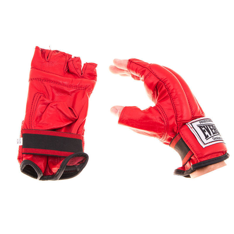 

Перчатки шингарты Everlast кожаные, Красный