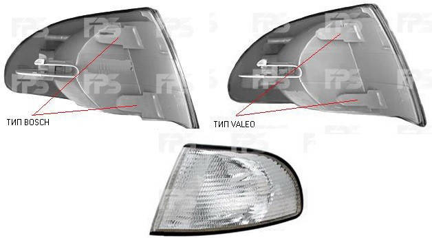 

Указатель поворота левый AUDI A4 1995-5.1999 SDN. AVANT