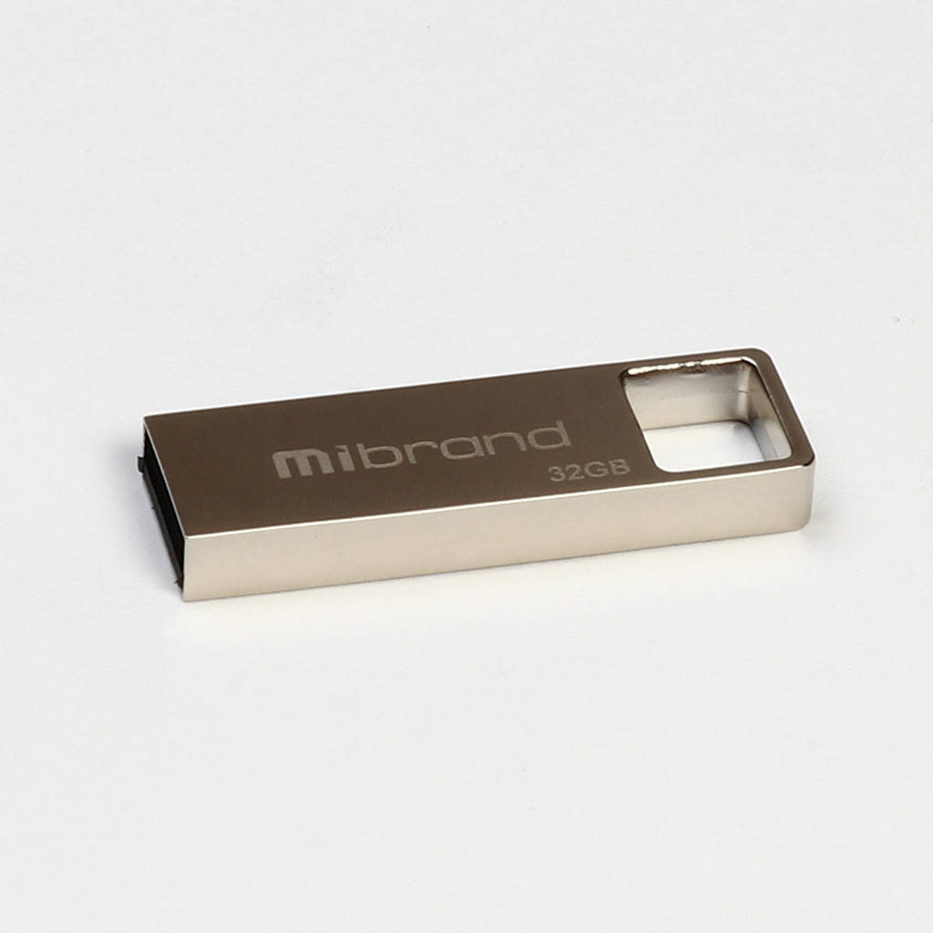 

USB Флешка на 32 Гб | Флеш-накопитель Mibrand 32GB USB2.0 Shark Silver, Светло-серый