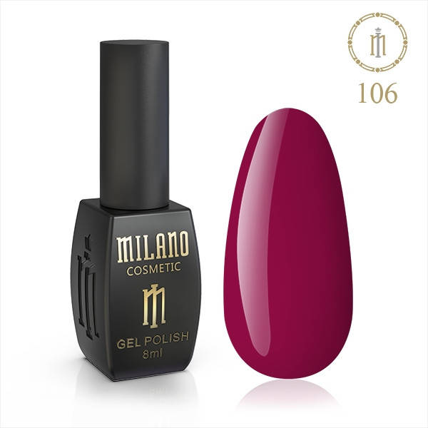 

Гель Лак MILANO 8 Мл № 106 (Малиново-Красный)