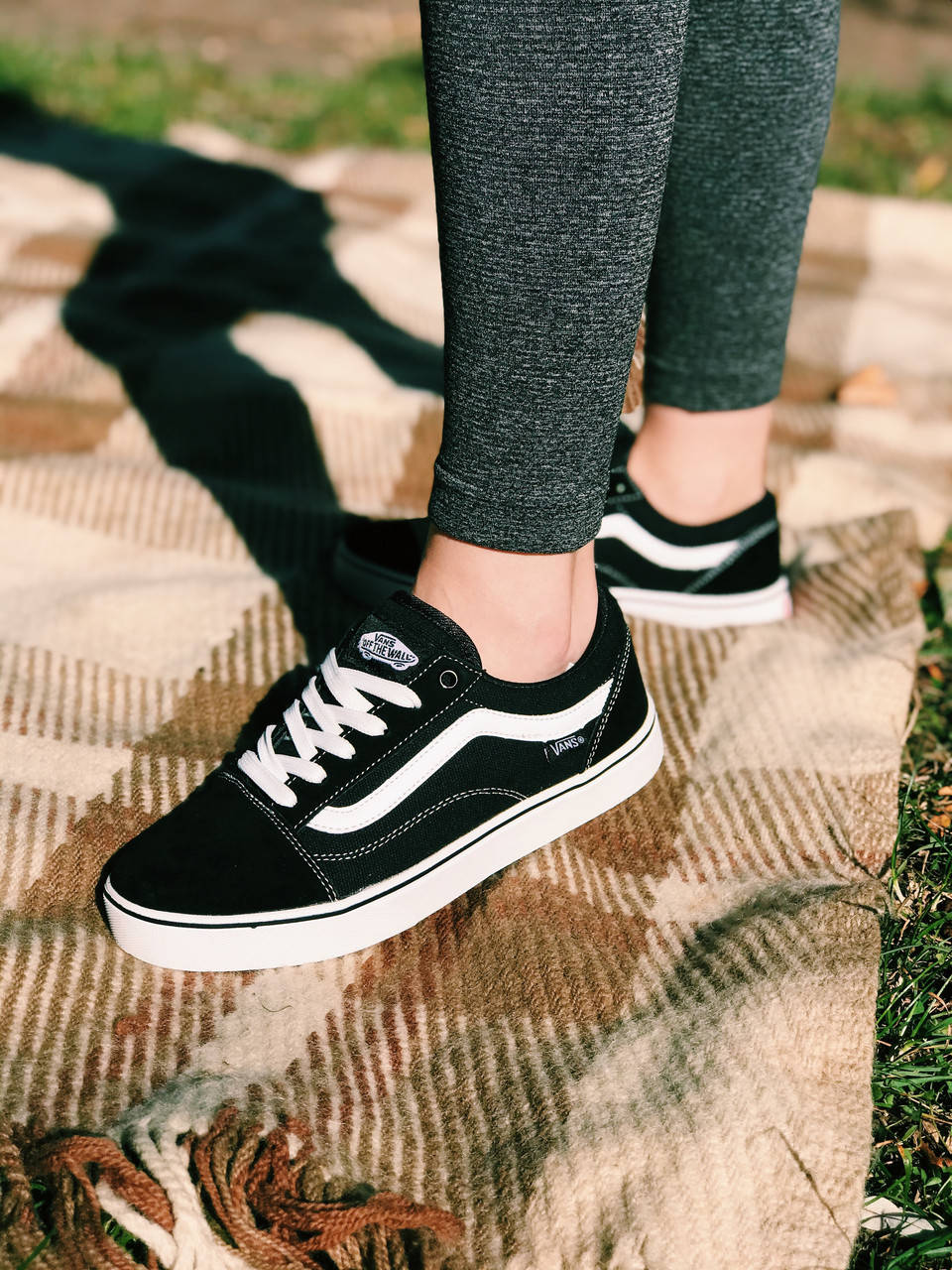 

Женские кеды Vans Old Skool Ванс Олд Скул черно белые весна/осень Люкс, Черно-белый