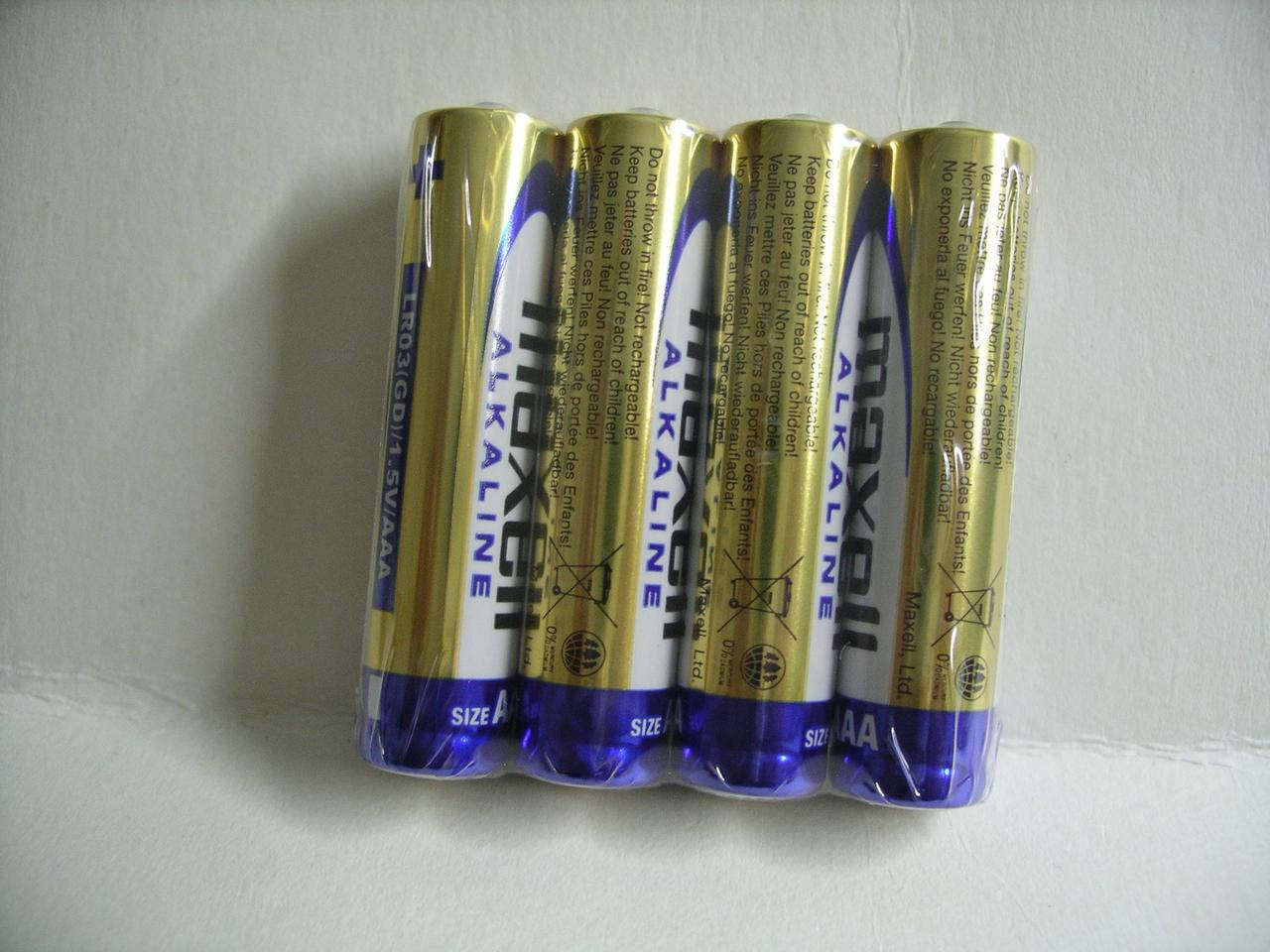 

Батарейка Maxell LR03 Alkaline , цена за упаковку 4 штуки