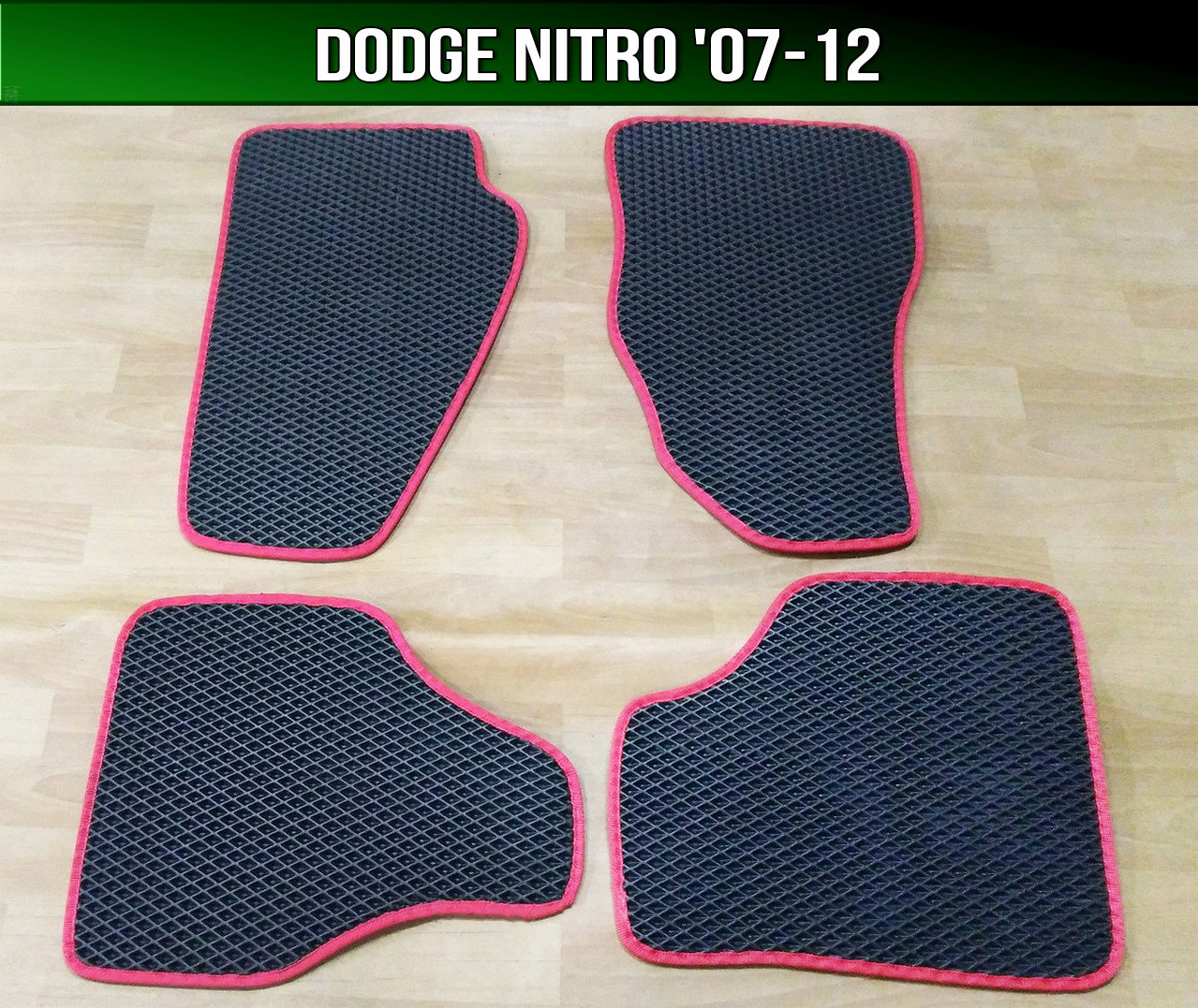

ЕВА коврики на Dodge Nitro '07-12. EVA ковры Додж Нитро, Черный