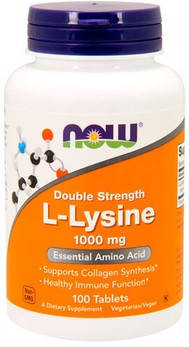 

Лизин Now Foods - L-Lysine 1000 мг (100 таблеток)